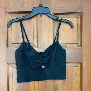 Abercrombie & Fitch Black Ruched Camisole